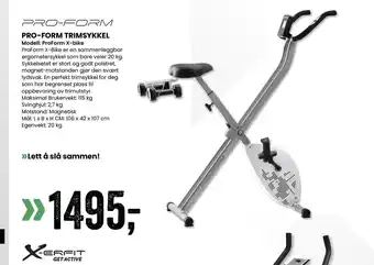 Sport Outlet Pro-form trimsykkel tilbud