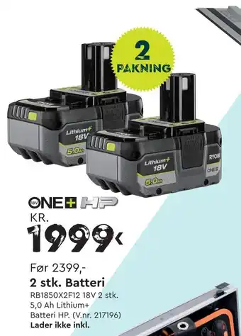 Mekk 2 stk. Batteri tilbud