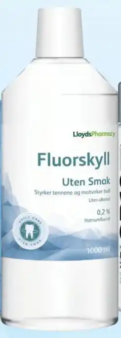 Ditt Apotek LLP FLUORSKYLL 0,2% UTEN SMAK 1000 ml tilbud