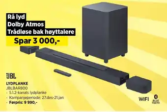 POWER LYDPLANKE JBLBAR800 tilbud