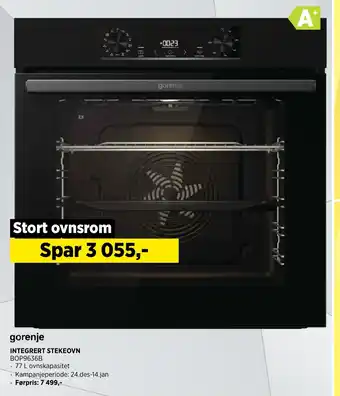 POWER INTEGRERT STEKEOVN BOP9636B tilbud