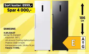 POWER KJØLESKAP RR39C7EJ5WWEF tilbud
