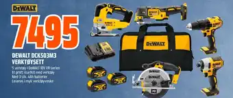 Coop Obs DEWALT DCK503M3 VERKTØYSETT tilbud