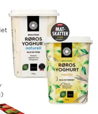 Meny Røros yoghurt tilbud