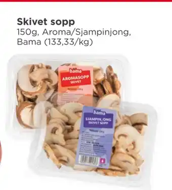 Meny Skivet sopp tilbud