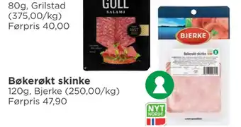 Meny Bøkerøkt skinke tilbud