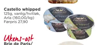 Meny Castello whipped tilbud
