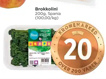 Meny Brokkolini tilbud