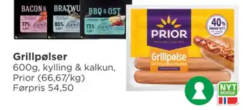Meny Grillpølser tilbud