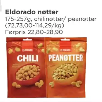 Meny Eldorado nøtter tilbud