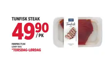 Jacobs Tunfisk steak tilbud