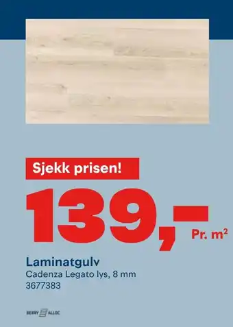 Maxbo Laminatgulv tilbud
