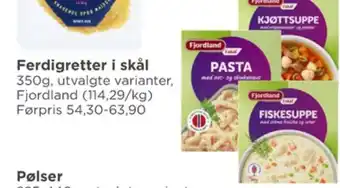 Meny Fjordland ferdigretter tilbud