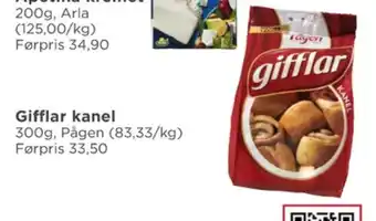 Meny Gifflar kaker tilbud