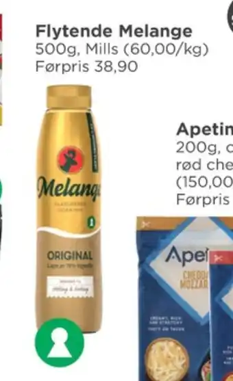 Meny Melange margarin-flytende tilbud