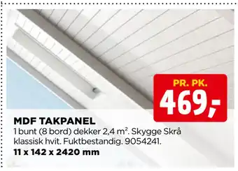 jem & fix Mdf takpanel tilbud