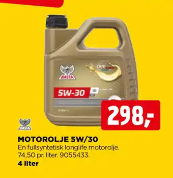 jem & fix Motorolje 5w/30 tilbud