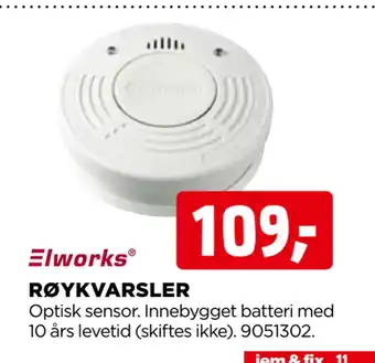 jem & fix Røykvarsler tilbud