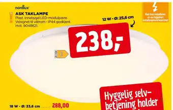 jem & fix Ask taklampe tilbud