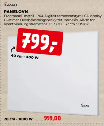 jem & fix Panelovn tilbud