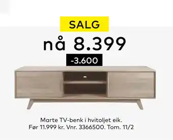 Skeidar Marte tv-benk tilbud