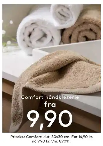 Skeidar Comfort håndkleserie tilbud