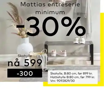 Skeidar Skohylle tilbud