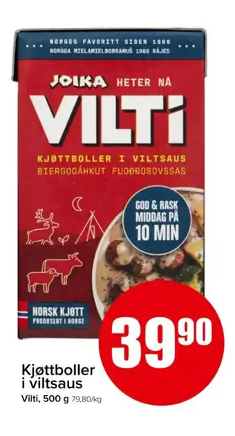 Spar Kjøttboller i viltsaus tilbud