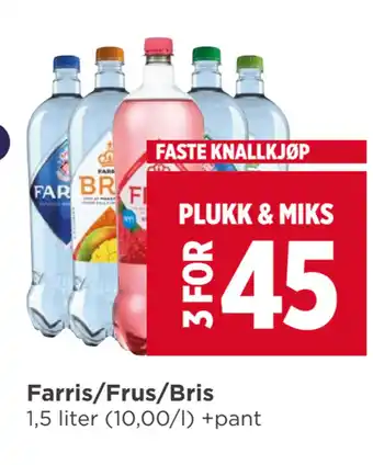 Meny Farris/frus/bris tilbud