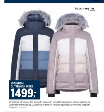 Sport 1 Jotunheim glitterheim jakke tilbud