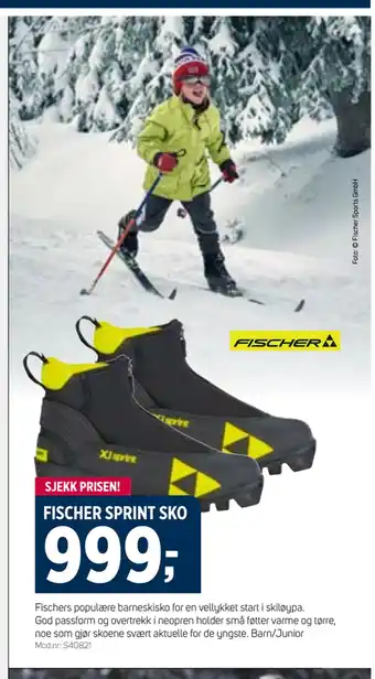 Sport 1 Fischer sprint sko tilbud