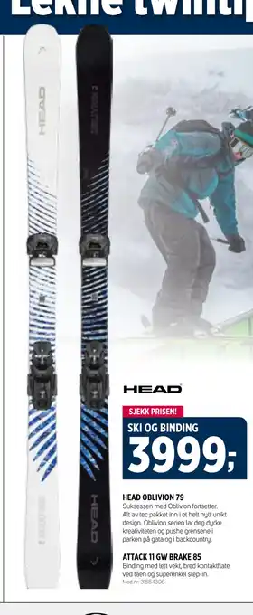 Sport 1 Ski og binding tilbud