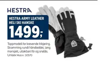 Sport 1 Hestra army leather heli ski hanske tilbud