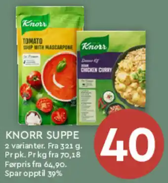 Coop Mega KNORR SUPPE tilbud