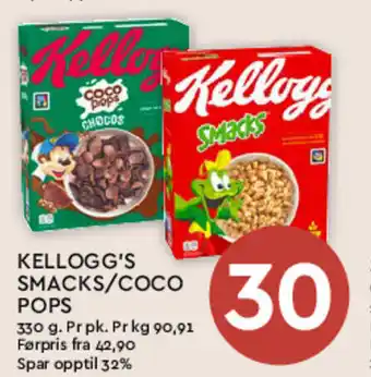 Coop Mega KELLOGG'S SMACKS/COCO POPS tilbud