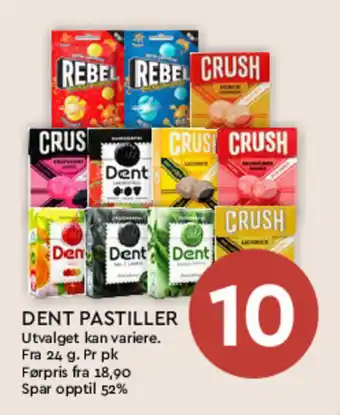 Coop Mega DENT PASTILLER tilbud