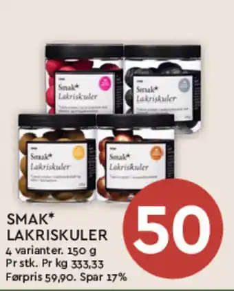 Coop Mega SMAK* LAKRISKULER tilbud