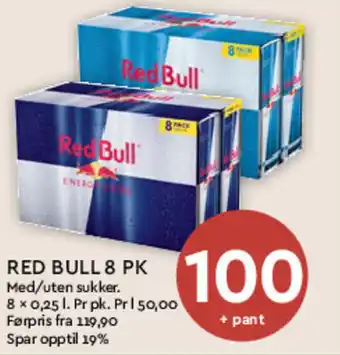 Coop Mega RED BULL 8 PK tilbud