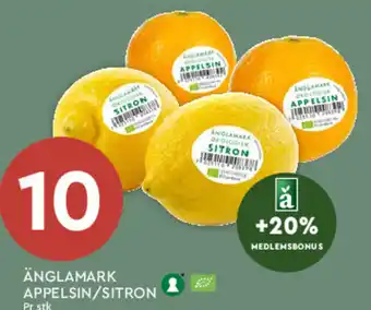 Coop Mega ÄNGLAMARK APPELSIN/SITRON tilbud