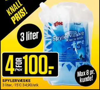 Europris SPYLERVÆSKE tilbud