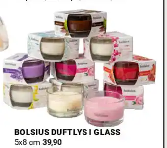 Europris BOLSIUS DUFTLYS I GLASS tilbud