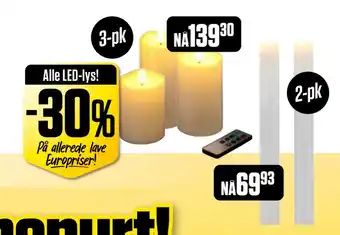 Europris Alle led-lys! tilbud
