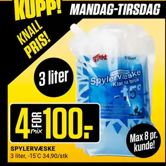 Europris Spylervæske tilbud