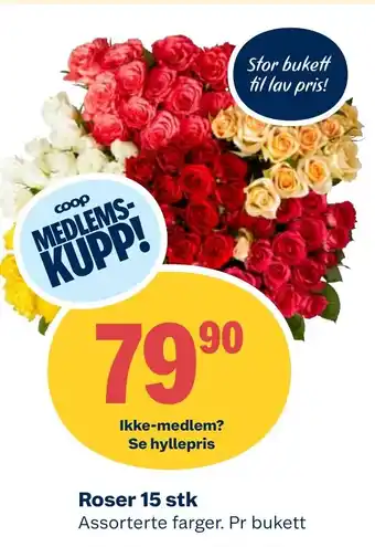 Coop Extra Roser 15 stk tilbud