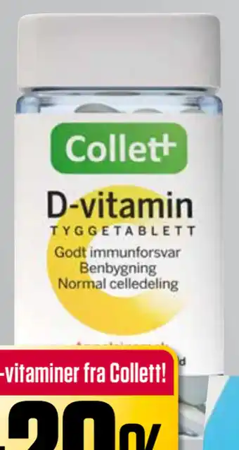 Europris D-vitamin, 95 stk tilbud