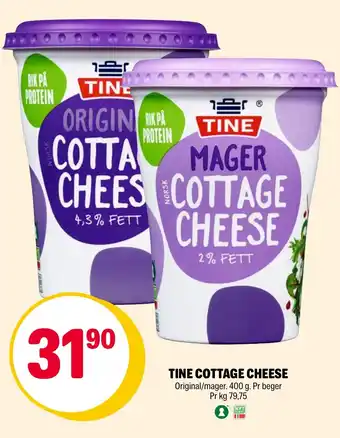 Coop Extra TINE COTTAGE CHEESE tilbud