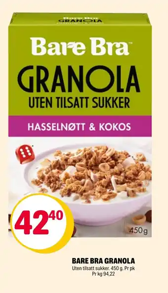 Coop Extra BARE BRA GRANOLA tilbud
