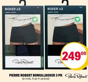 Coop Extra PIERRE ROBERT BOMULLBOXER 3 PK tilbud