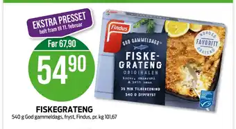 Kiwi Fiskegrateng tilbud