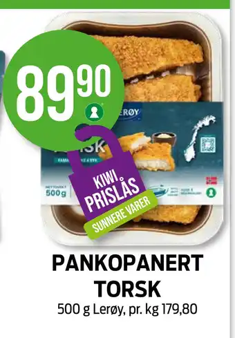 Kiwi Pankopanert torsk tilbud